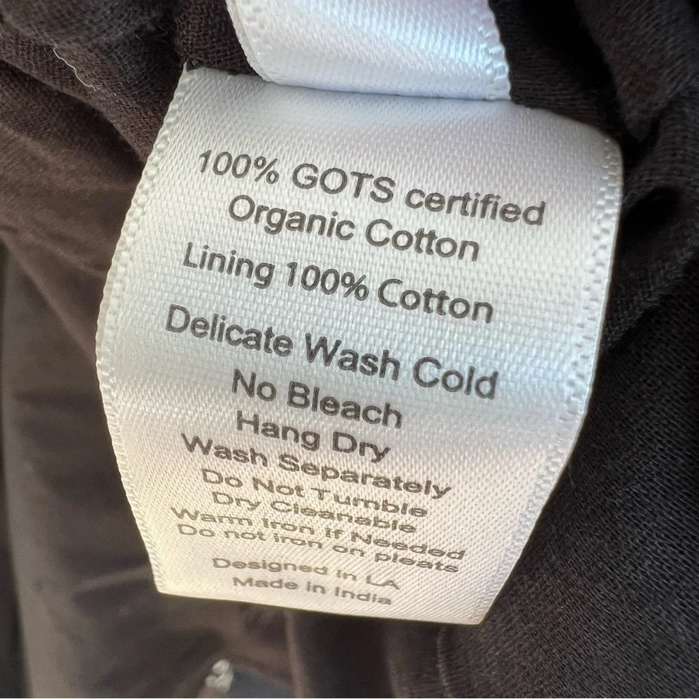 St Roche Winona Crochet Pleated Midi Skirt Black 8 NWT Organic Cotton Feminine - Picture 6 of 9